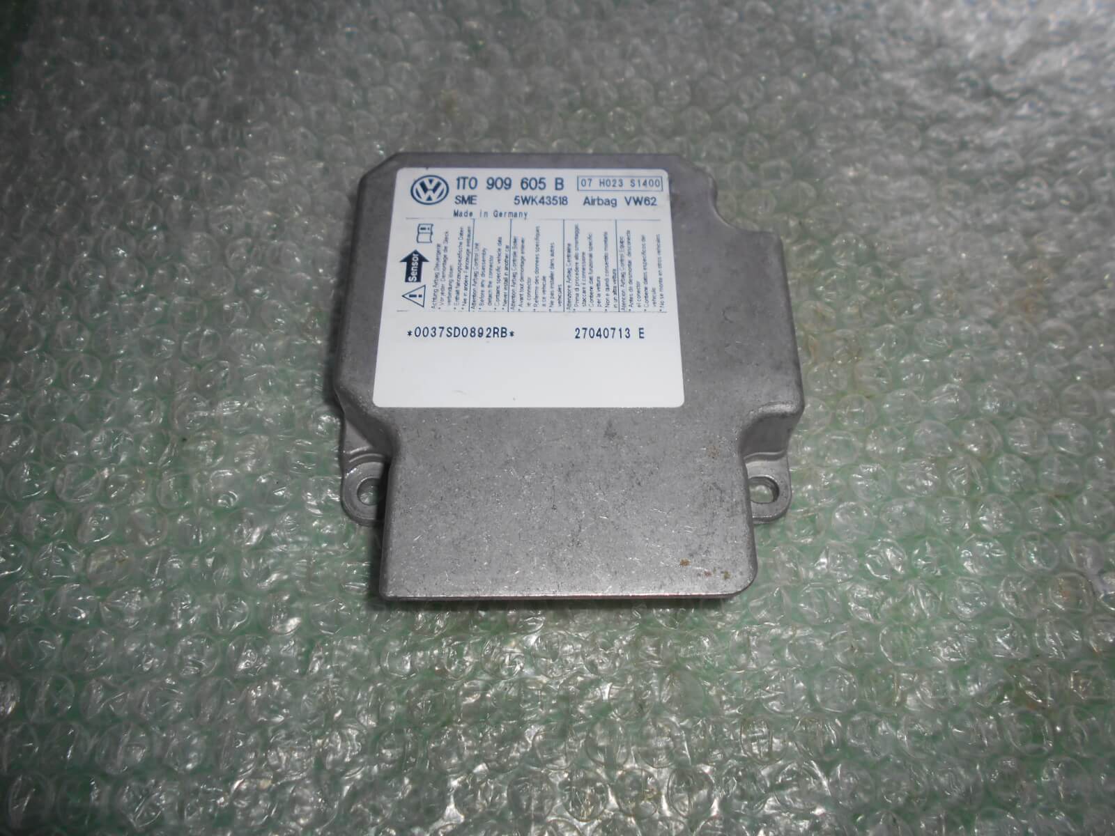 CENTRALITA DE AIRBAG 1T0909605B - SIEMENS 5WK43518 VOLKSWAGEN TOURAN (1T1) (2003-2010)