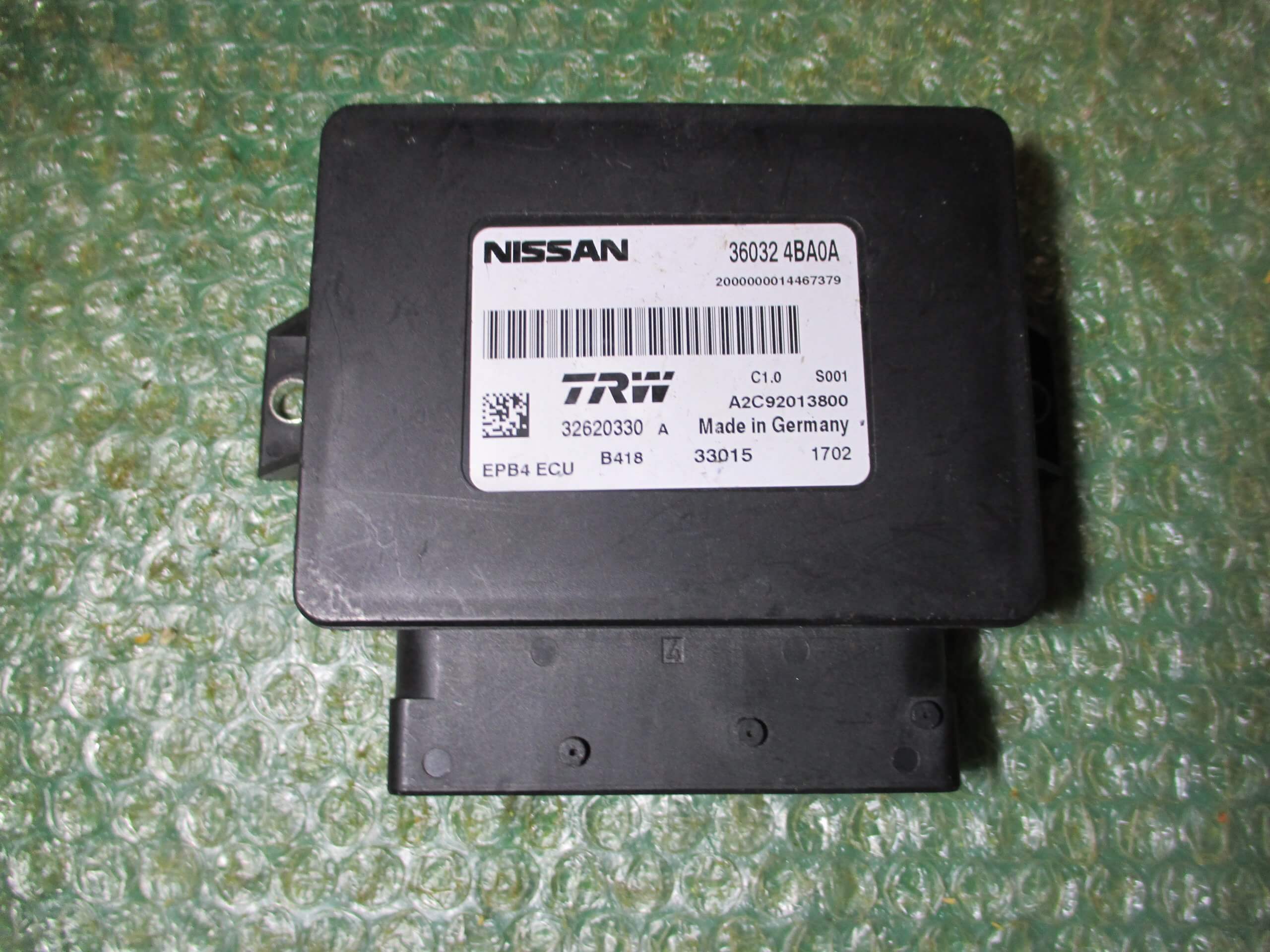 UNIDAD DE CONTROL DE FRENO DE ESTACIONAMIENTO ELECTRICO 360324BA0A NISSAN QASHQAI (J11) (2013-2021)