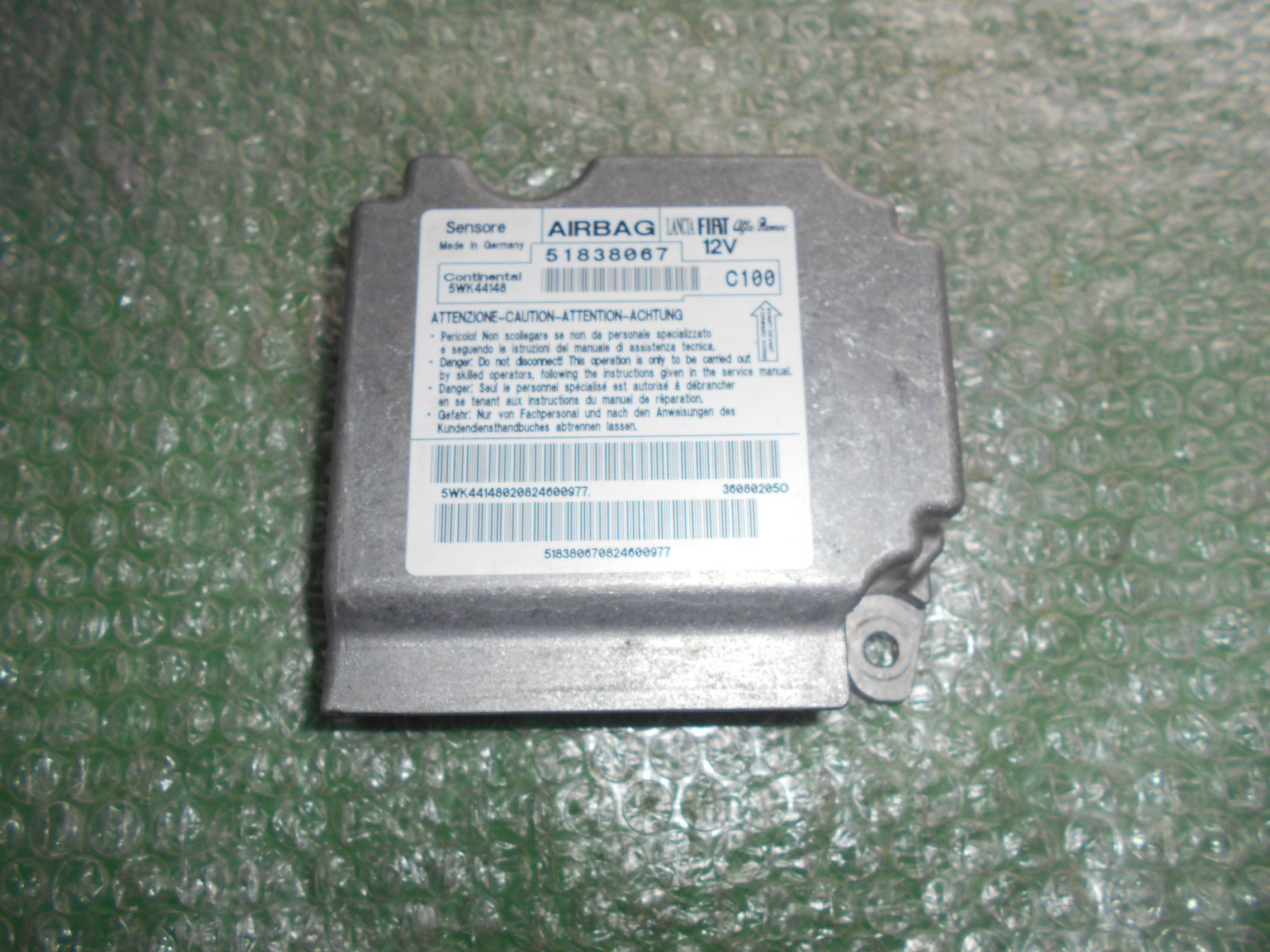 CENTRALITA DE AIRBAG 51838067 FIAT GRANDE PUNTO - FIAT PUNTO EVO (2009-2013)