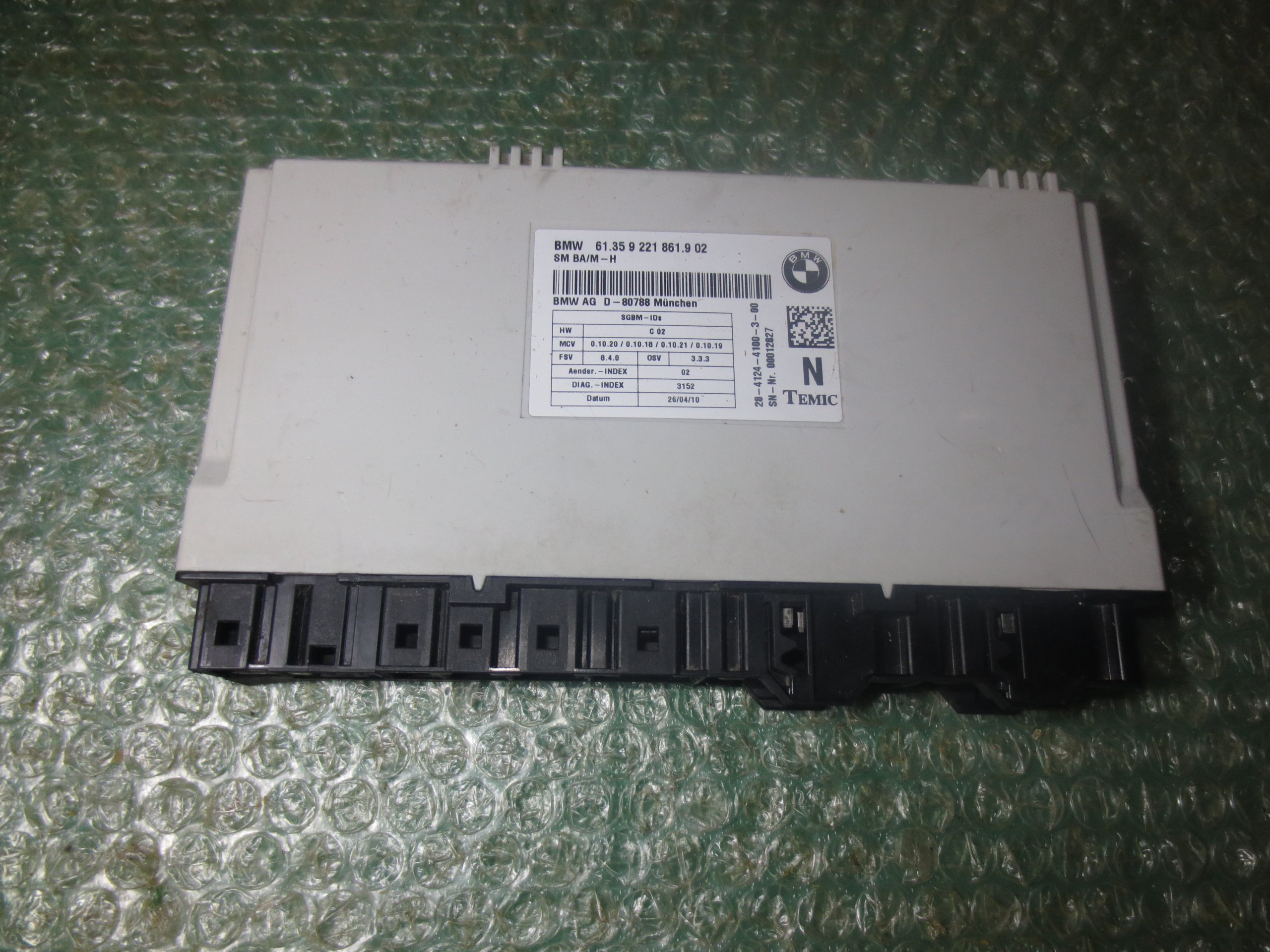 MODULO DE CONTROL DE ASIENTO ELECTRICO 61.35-9221861.9-02 BMW SERIE 3 (E92-E93) (2005-2011)