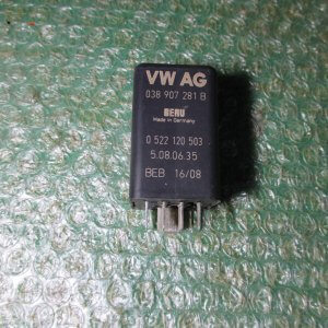 RELÉ DE CALENTADORES DEL MOTOR 038907281B AUDI - SEAT - VOLKSWAGEN - SKODA (2008-2015)