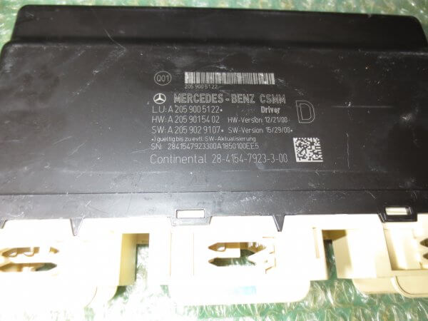 MODULO DE POSICION DE ASIENTO ELECTRICO TRASERO DERECHO A2059005122 MERCEDES BENZ CLASE C (W205) (2014-2021) - Imagen 2