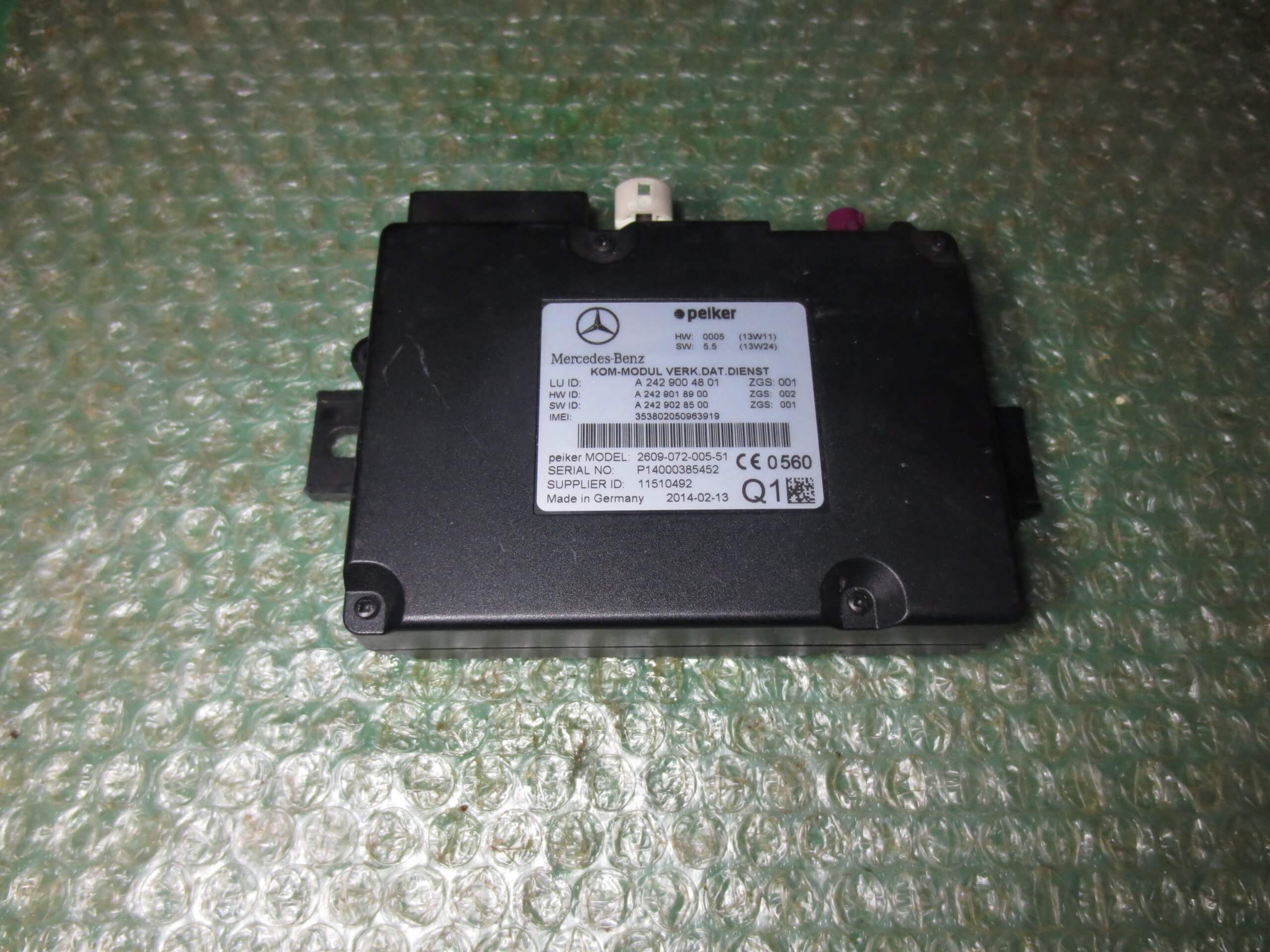 MODULO DE TELEFONIA Y BLUETOOTH A2429004801 MERCEDES BENZ CLASE C (W205) (2012-2018))