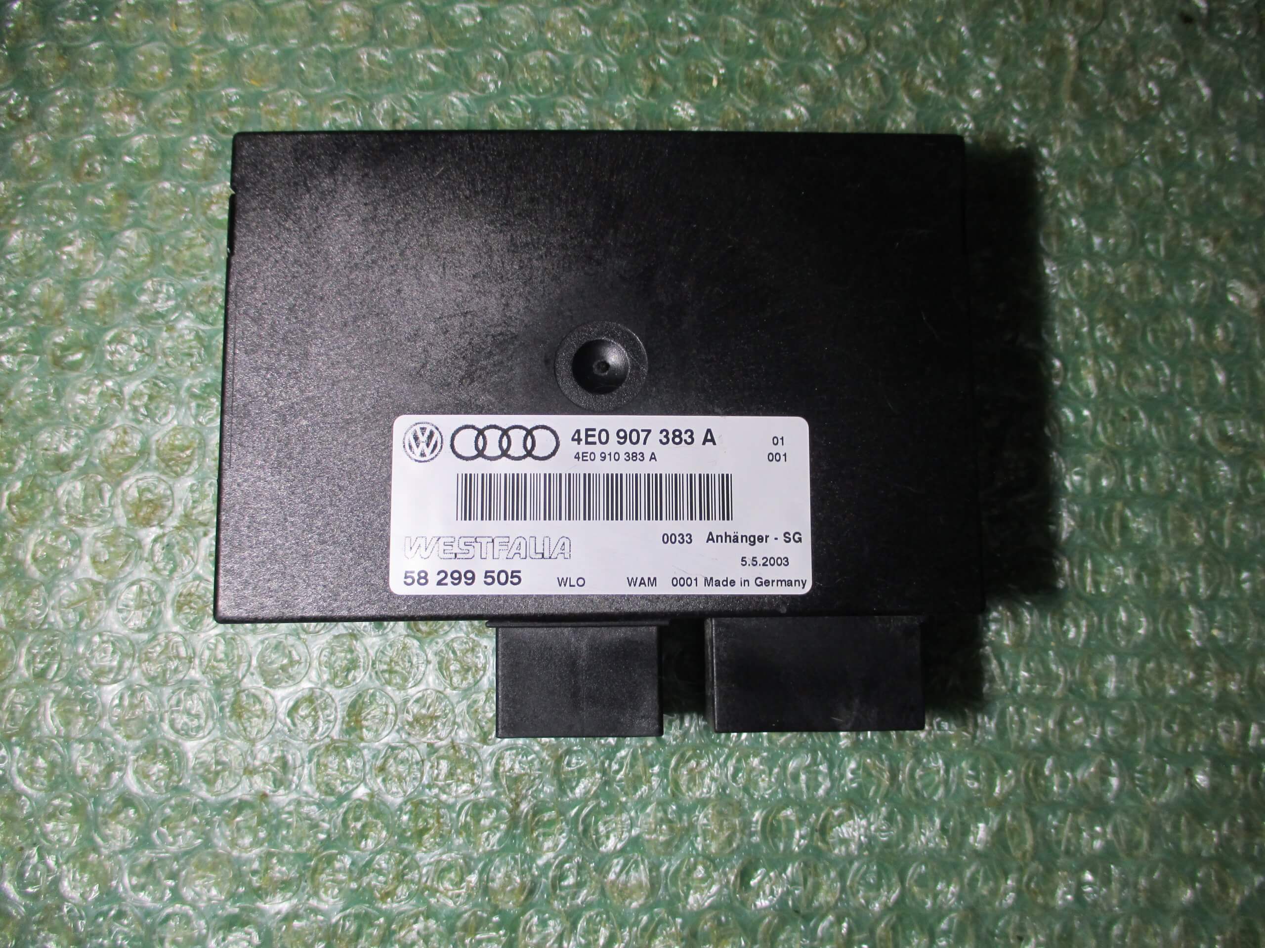UNIDAD DE CONTROL DE REMOLQUE 4E0907383A AUDI A8 (D3) (2003-2010)