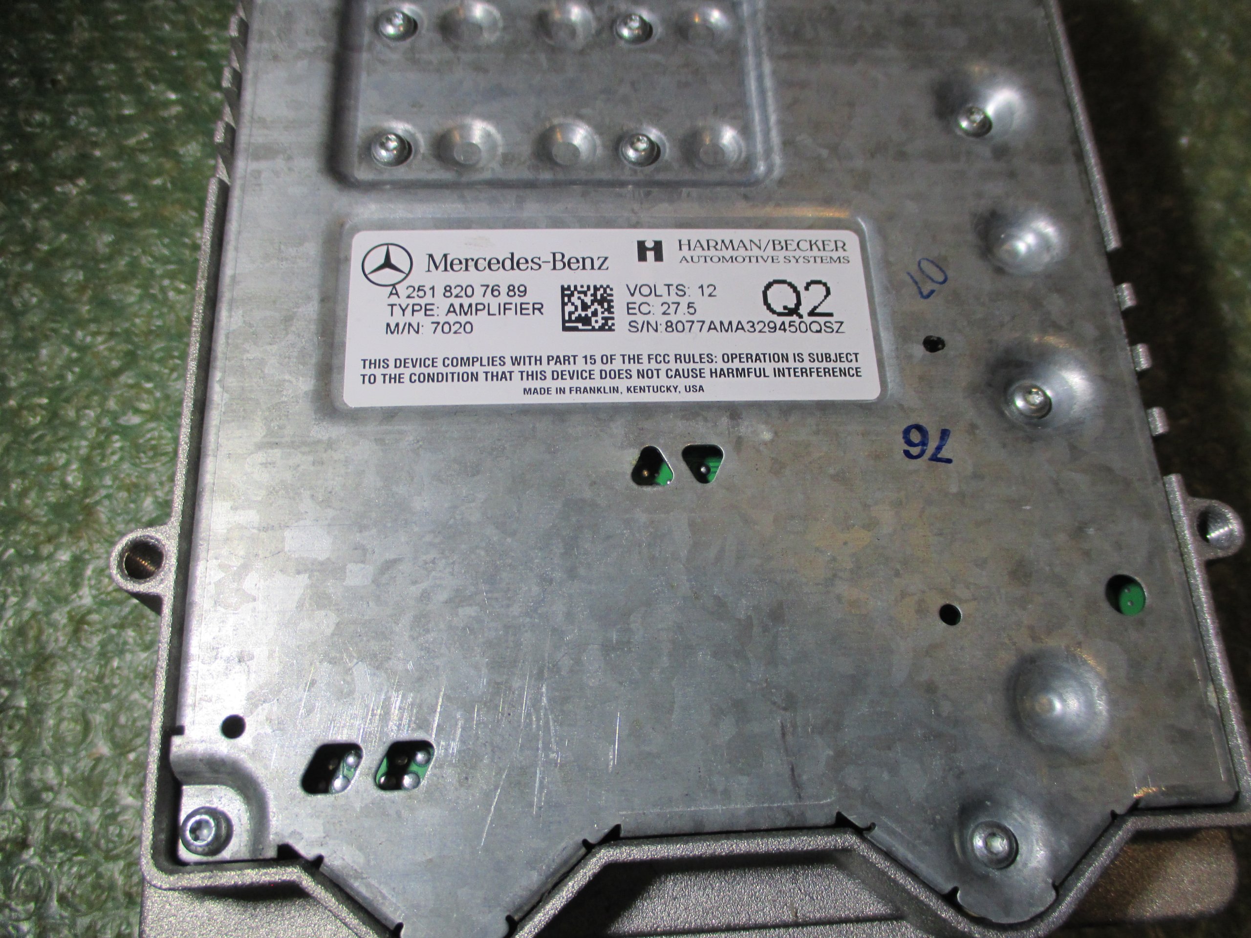 AMPLIFICADOR DE SONIDO A2518207689 MERCEDES BENZ CLASE R (W251) (2006-2013) - Imagen 2
