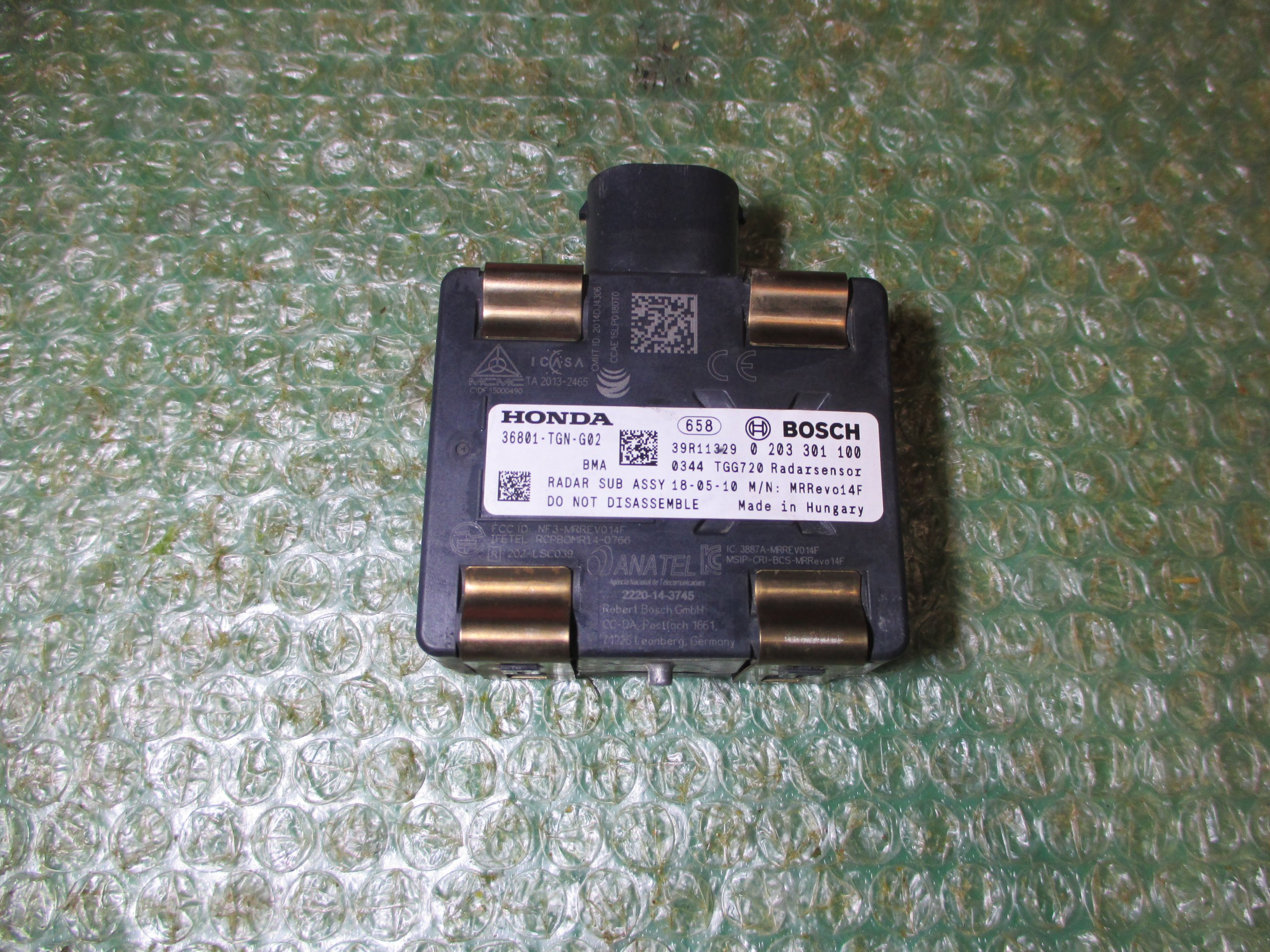SENSOR DE RADAR DELANTERO 36801-TGN-G02 HONDA CIVIC FASE 10 (2017-2021)